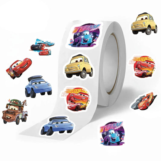 Rouleau de Stickers Cars 500 stickers