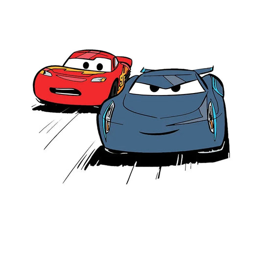 Patch Cars Flash McQueen vs Jackson Storm