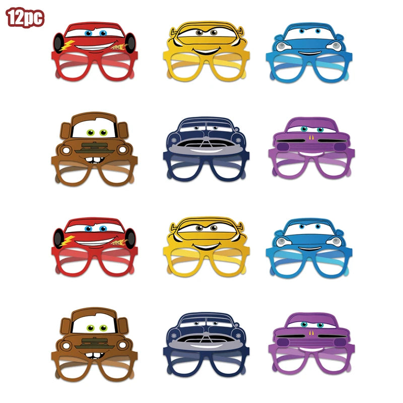 Kit Complet Anniversaire Cars Lunettes - 12 pièces