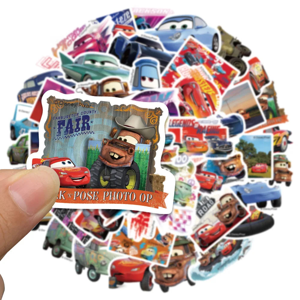 Lot de 50 Stickers Cars