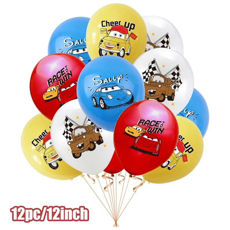 Kit Complet Anniversaire Cars Mix de 12 ballons