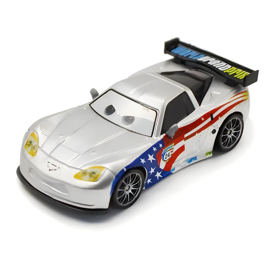 Voiture Cars 2 Jeff Gorvette - Edition with Metallic Finish Silver