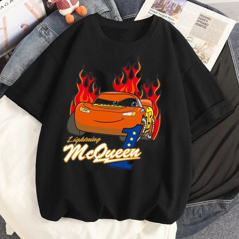 T-Shirt Cars McQueen On Fire XS