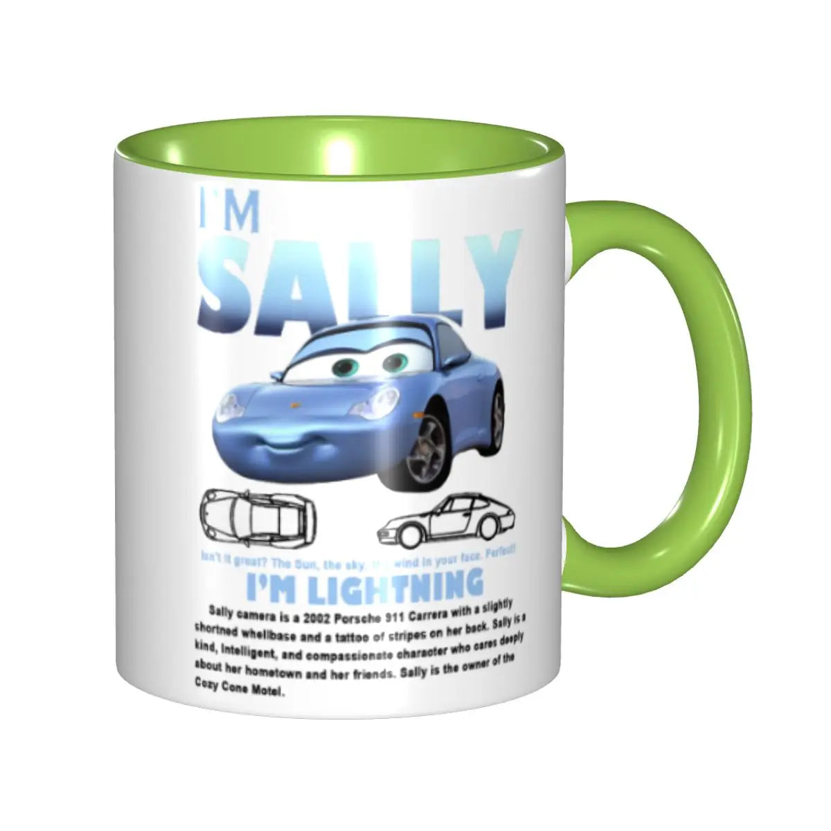 Mug Cars Sally Vert 330 ml