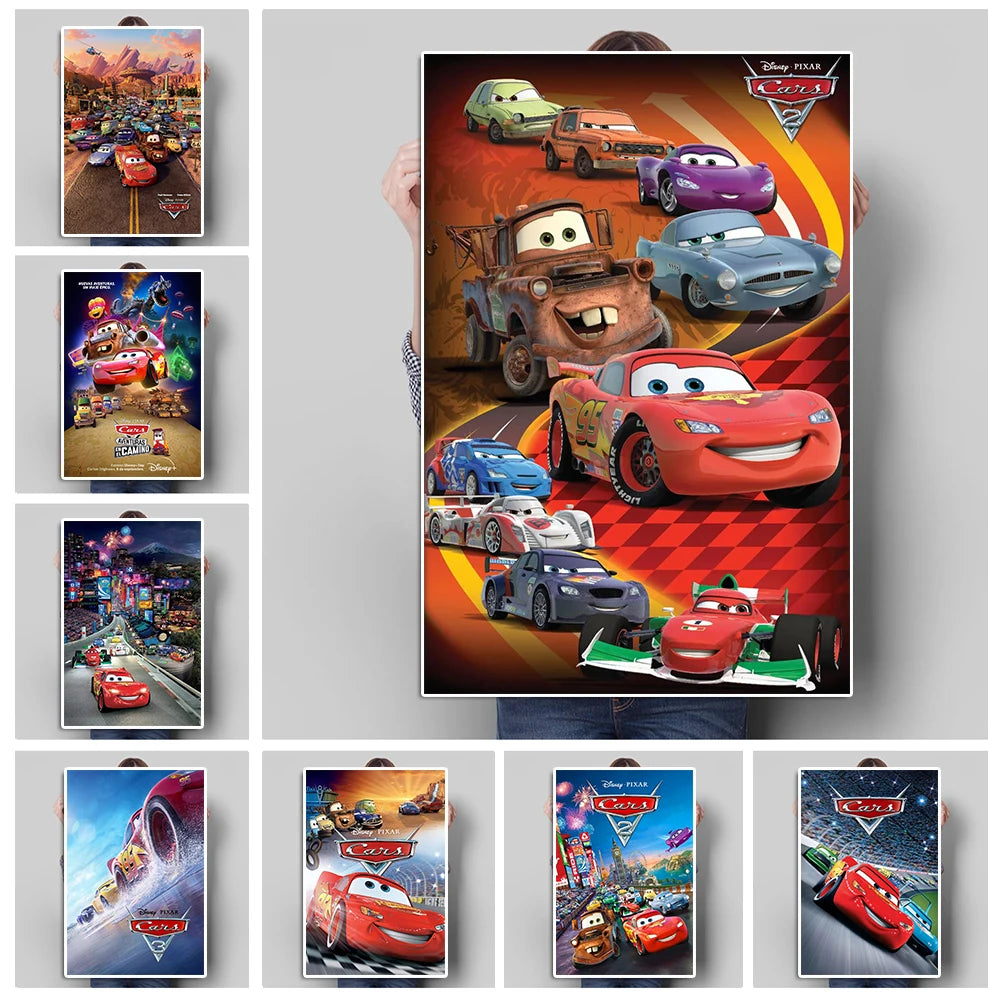 Affiche Film Cars : McQueen, King et Chick