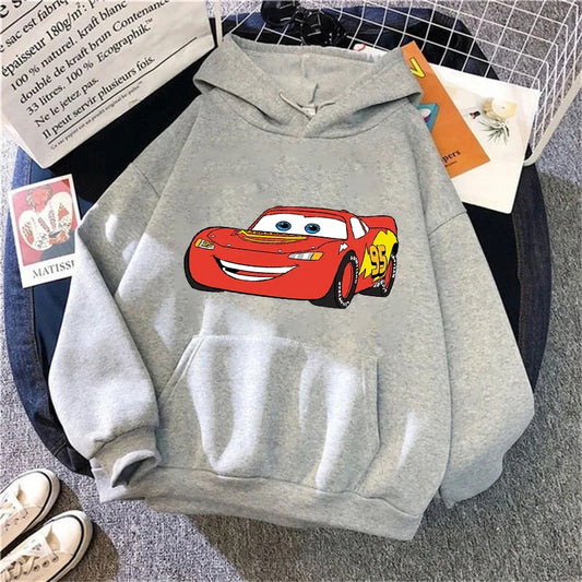 Hoodie Gris Flash McQueen