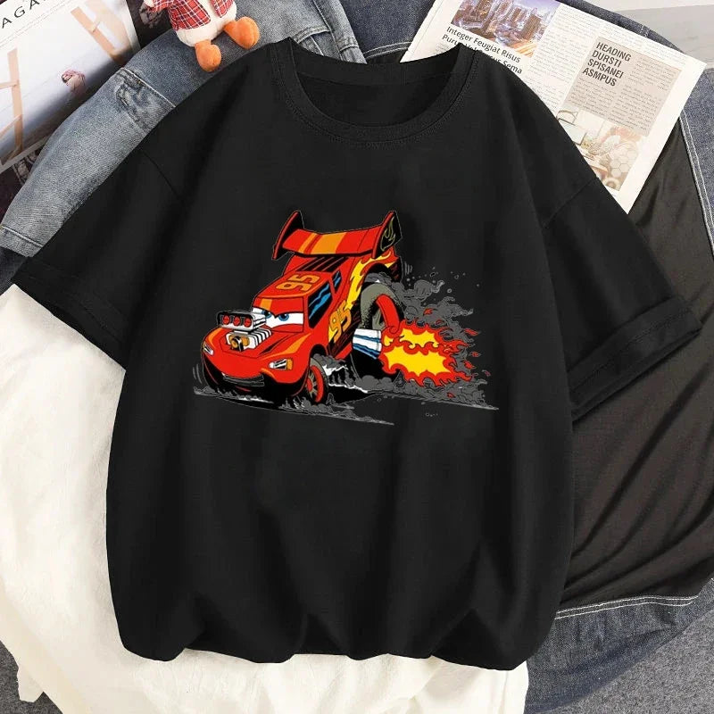 T-Shirt Cars McQueen avec Gros Moteur XS