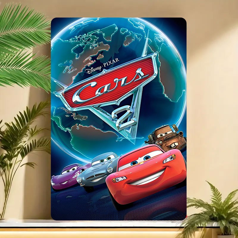 Plaque Decorative Cars en Metal - Film Cars 2