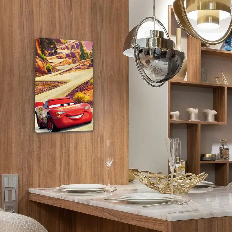 Plaque Decorative Cars en Métal - Lightning Flash McQueen