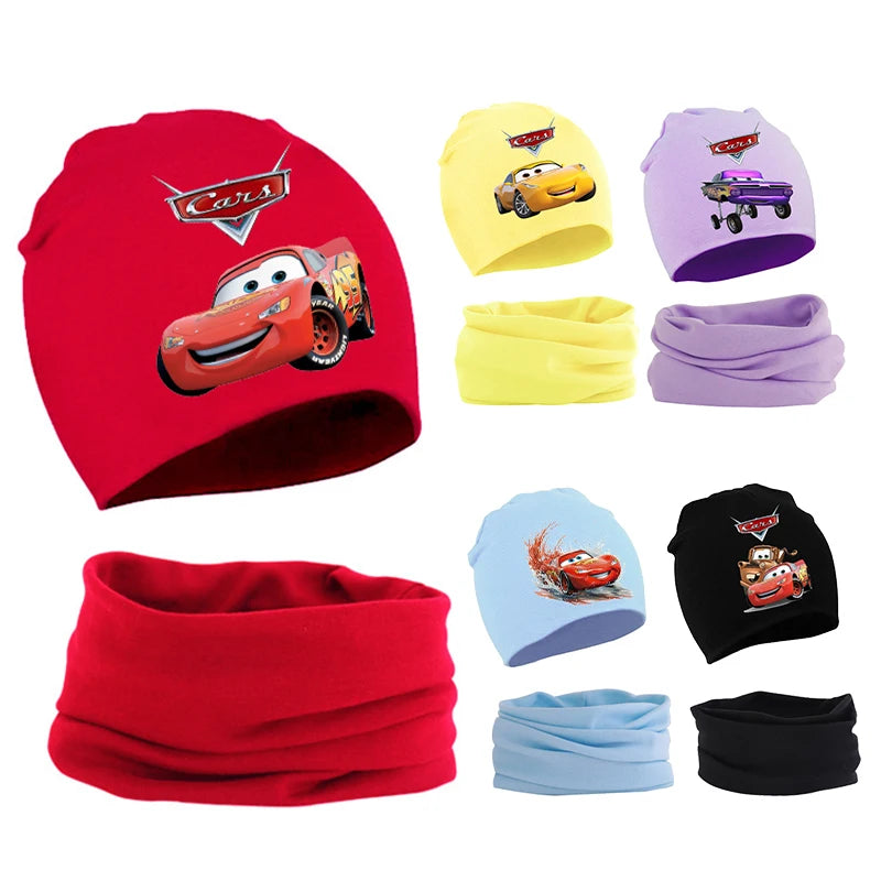 Bonnet et Echarpe Enfant Cars - McQueen Martin et Sheriff