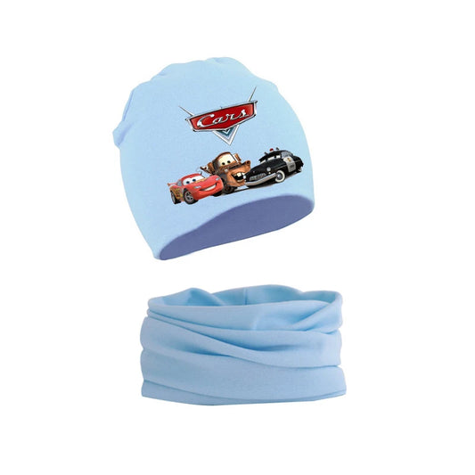 Bonnet et Echarpe Enfant Cars - McQueen Martin et Sheriff