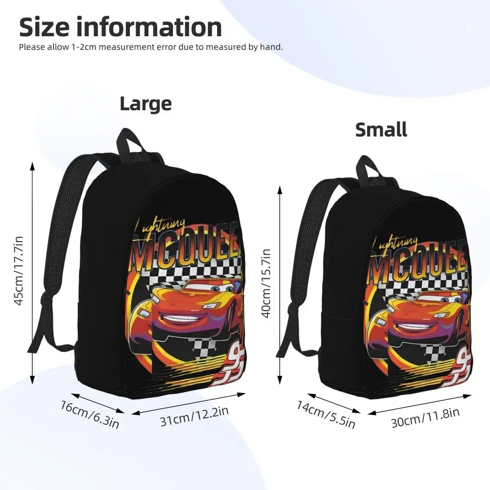 Cartable McQueen et Drapeau de Course