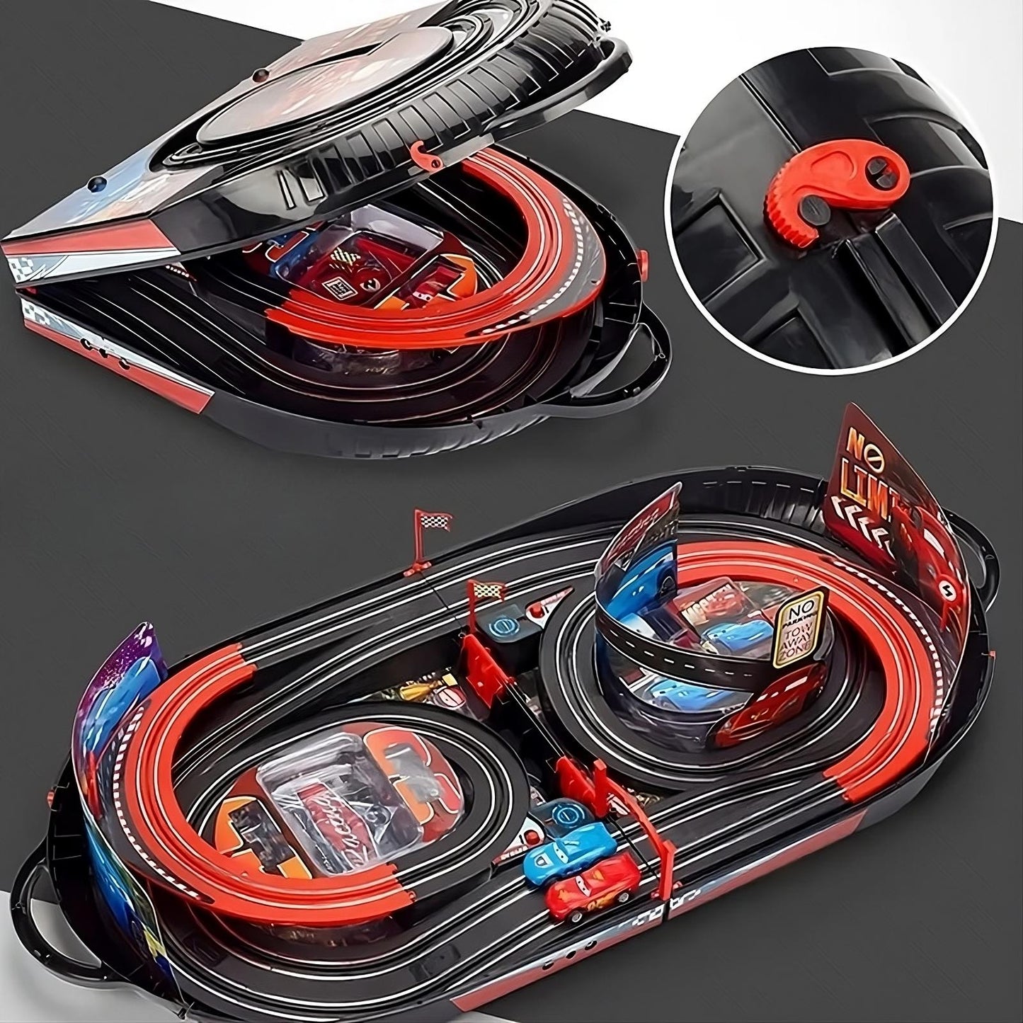 Circuit Electrique sur Rails Cars - Course Flash McQueen