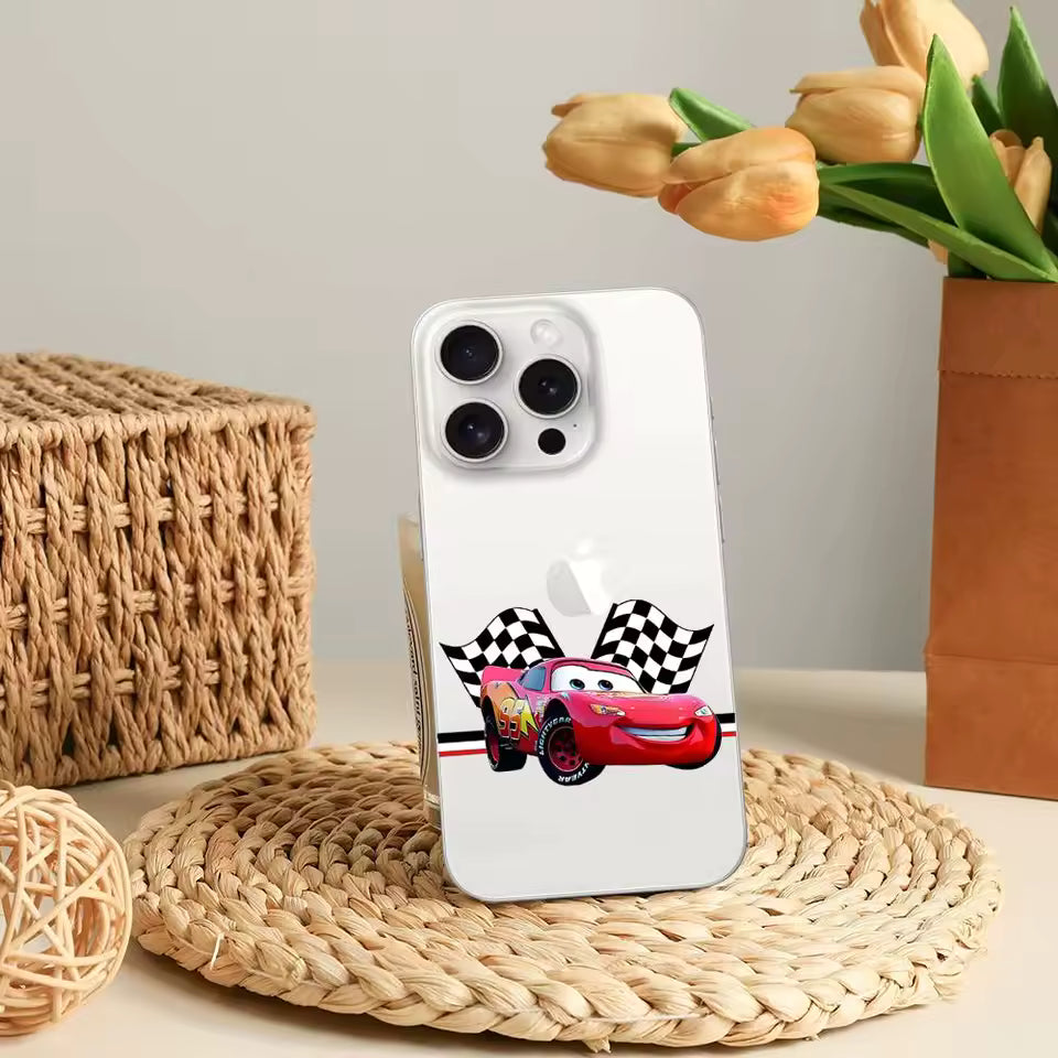 Coque Cars iPhone Drapeau Damier