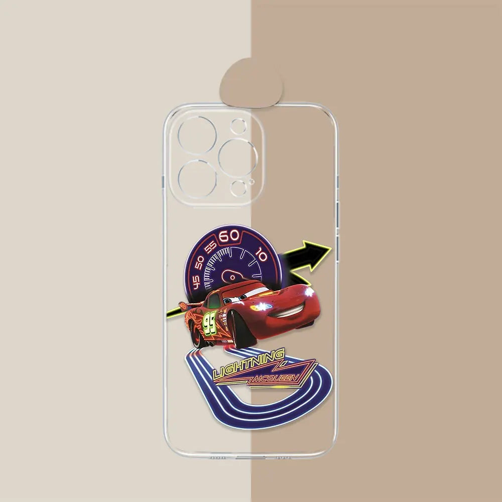 Coque Cars Transparente iPhone Circuit