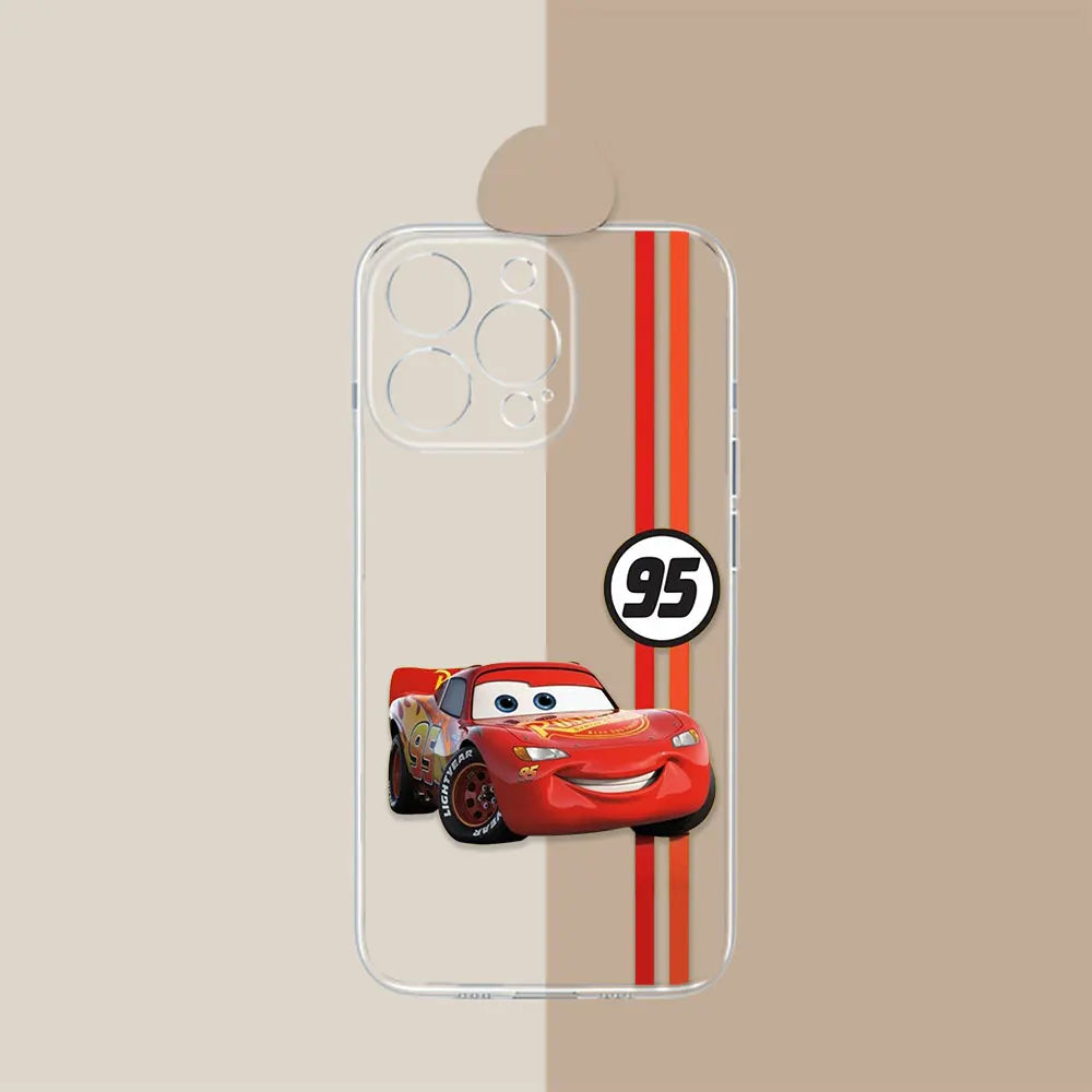 Coque Cars Transparente iPhone Flash McQueen