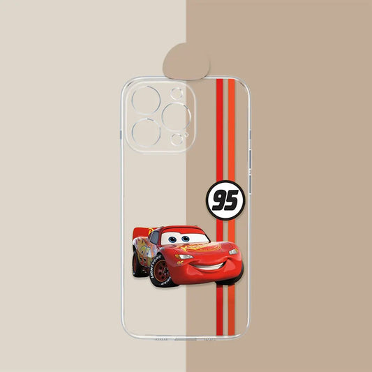 Coque Cars Transparente iPhone Flash McQueen