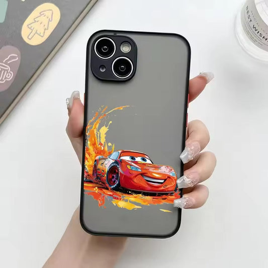 Coque Cars Transparente iPhone Glissade de Feu