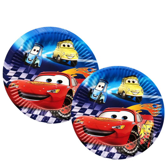 Déco Anniversaire Cars - 10 Assiettes Jetables McQueen 18cm