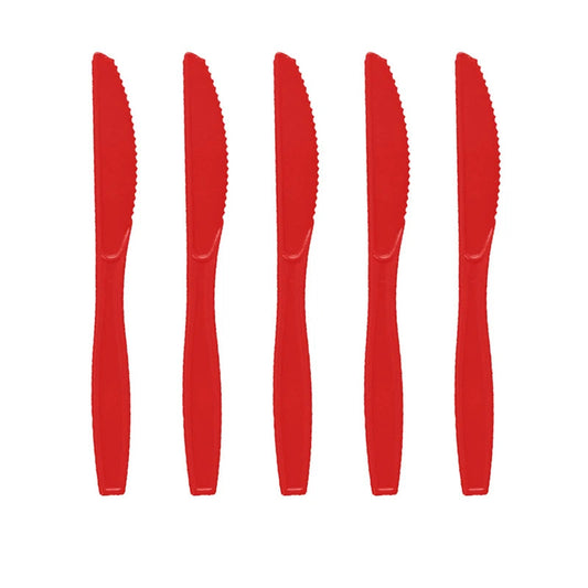 Déco Anniversaire Cars - 10 Couteaux Plastique Rouge