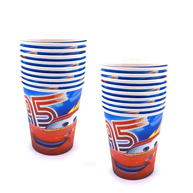 Déco Anniversaire Cars - 10 Gobelets Carton 25cl