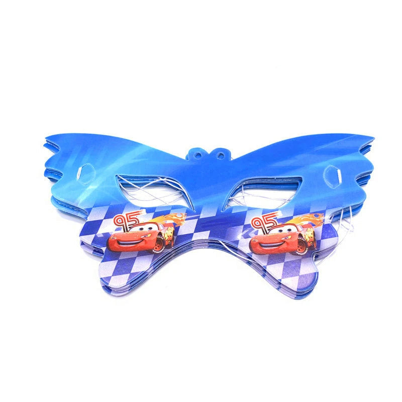 Déco Anniversaire Cars - 10 Masques Carton 18*8cm