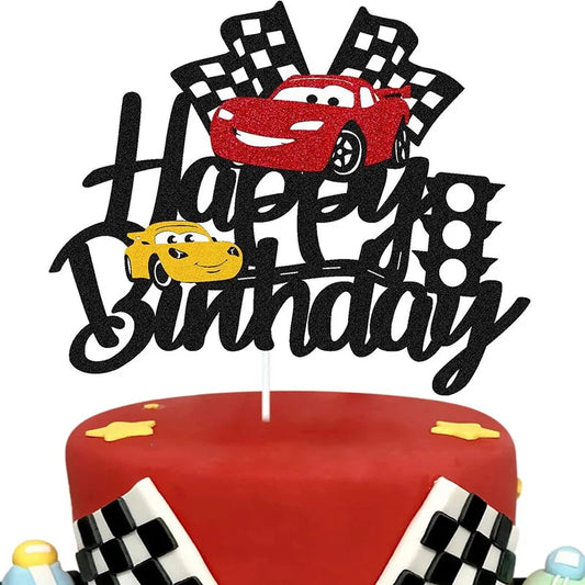 Déco Anniversaire Cars - Cake Topper McQueen et Cruz