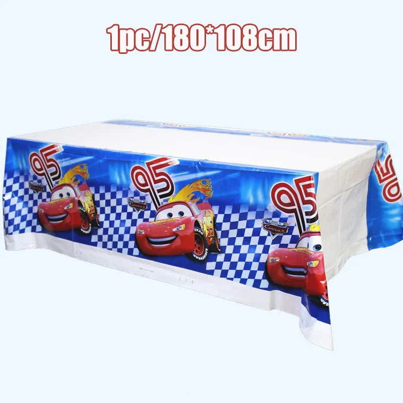 Déco Anniversaire Cars - Nappe Plastique McQueen 180*108cm