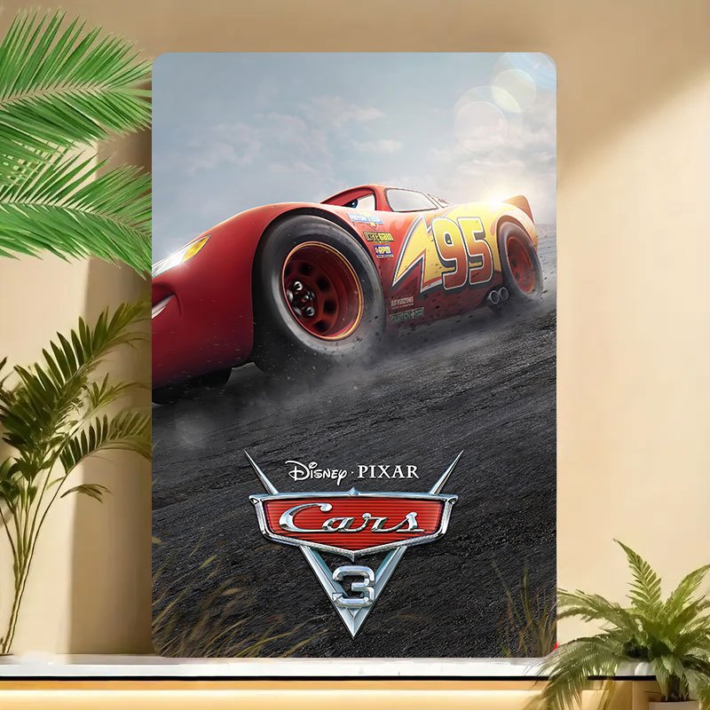 Plaque Decorative Cars en Metal - Film Cars 3