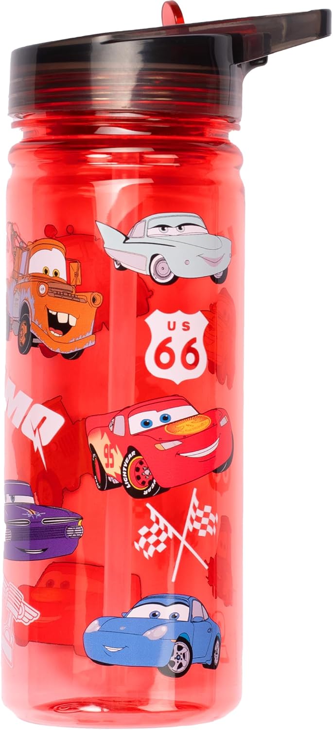 Gourde Vélo Cars avec Paille Intégrée