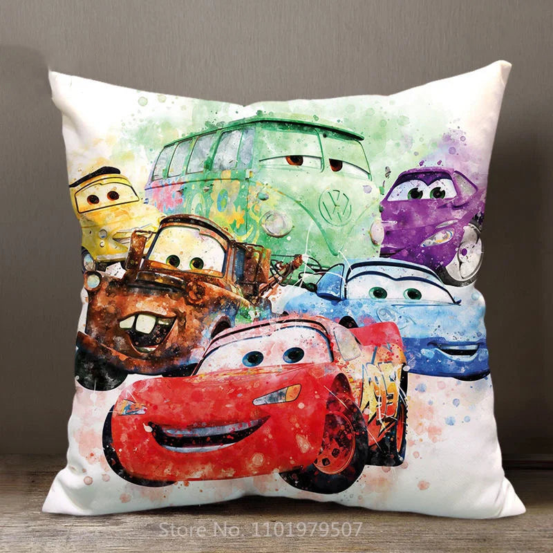 Housse de Coussin Cars Blanche