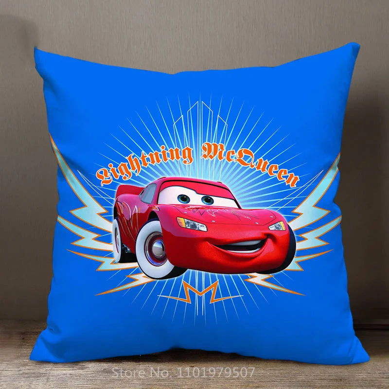 Housse de Coussin Cars Bleue