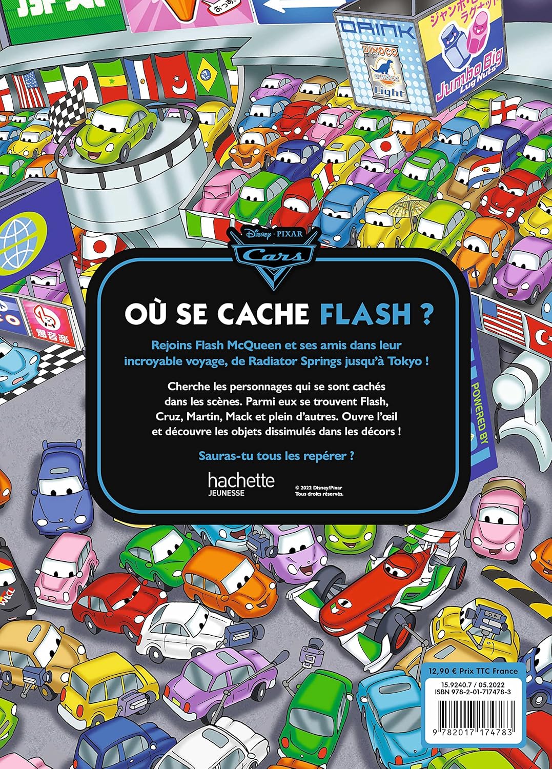 Livre de Jeu Cars - Où se cache Flash ? - Cherche et Trouve
