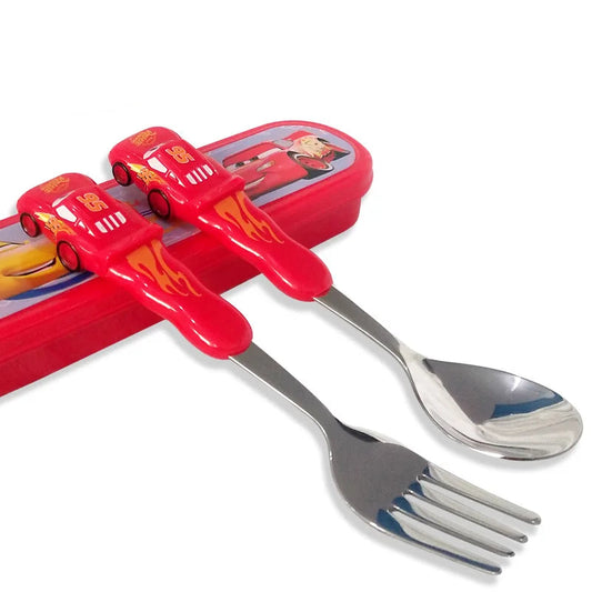 Lot Couverts Cars - Cuillière et Fourchette Flash McQueen