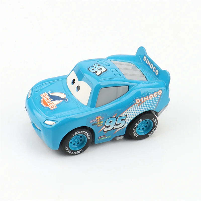 Mini Racer Cars - Flash McQueen Bleu Dinoco