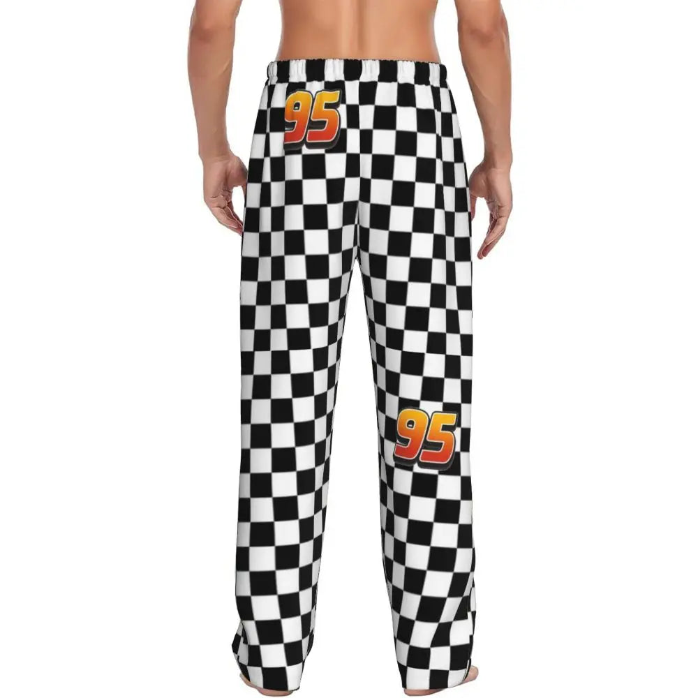 Pantalon Pyjama Cars Homme - Drapeau de Course et Numéro 95
