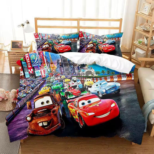 Parure de Lit Cars - Martin et McQueen en Voyage