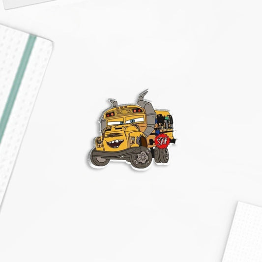 Pin's Cars Miss Fritter le Bus Scolaire
