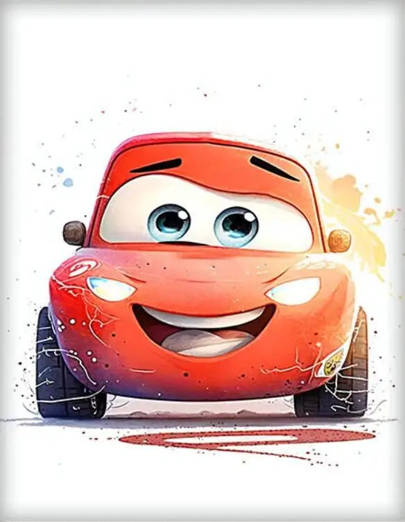 Poster Cars McQueen quand il etait Enfant