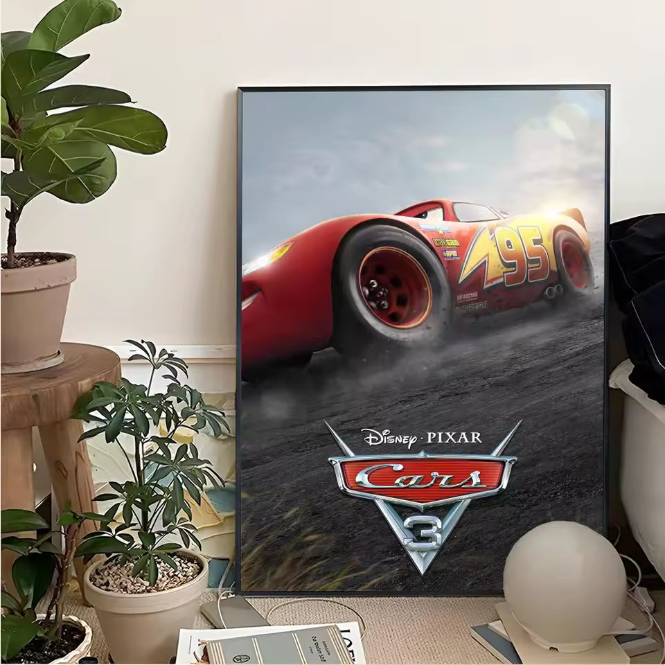 Poster Cars McQueen vue du Dessous
