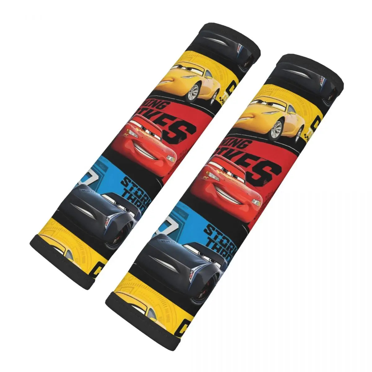Protège Ceinture de Voiture Cars - McQueen Cruz et Storm