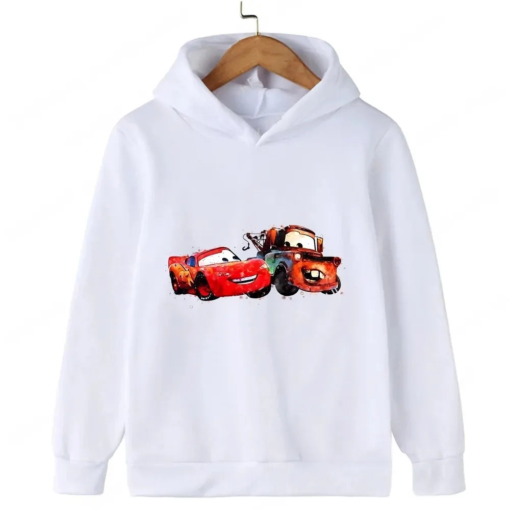 Pull à Capuche Cars Enfant - Flash McQueen et Martin