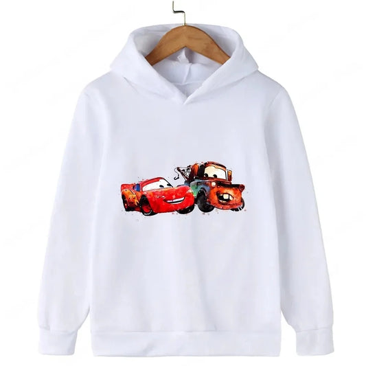 Pull à Capuche Cars Enfant - Flash McQueen et Martin