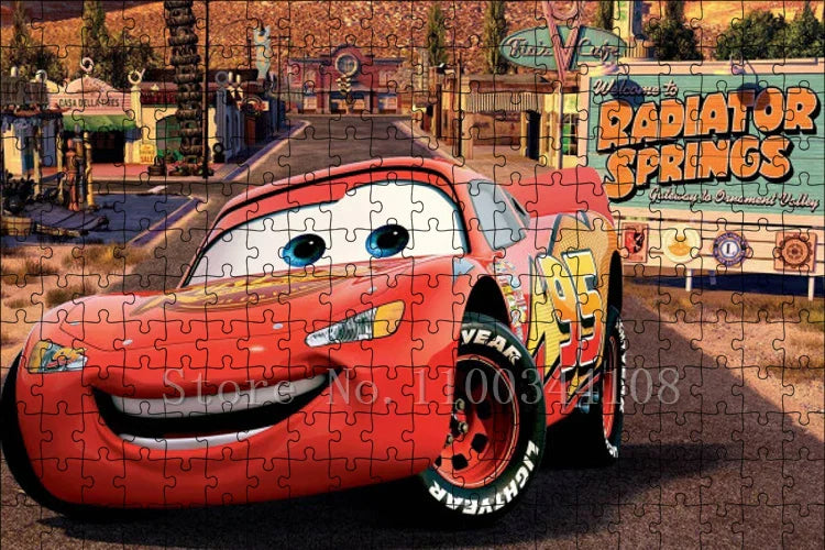 Puzzle Cars Flash McQueen à Radiator Springs
