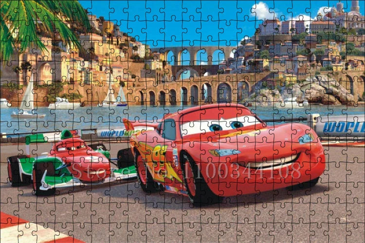 Puzzle Cars McQueen et Francesco sur Circuit