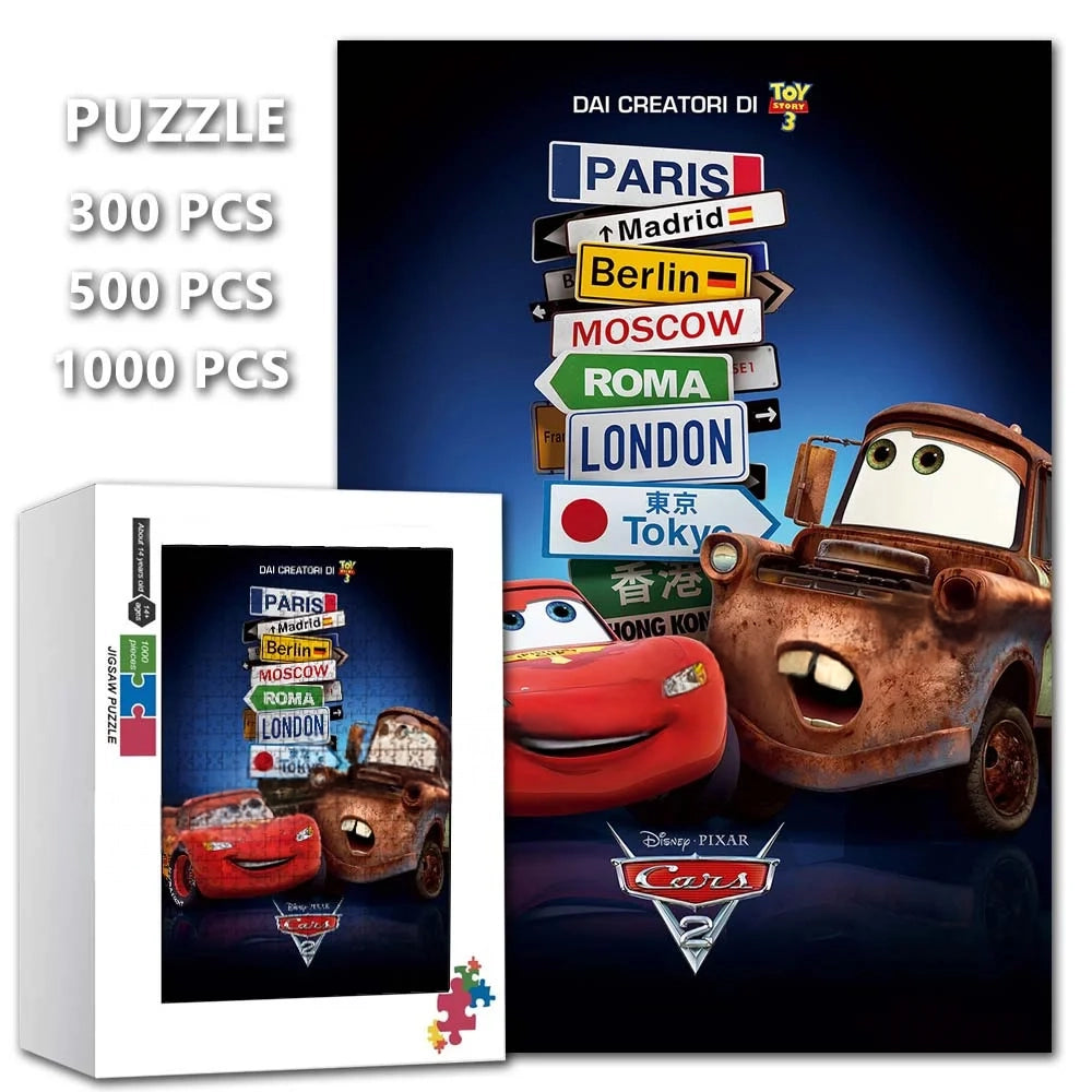 Puzzle Cars - McQueen et Martin en Voyage