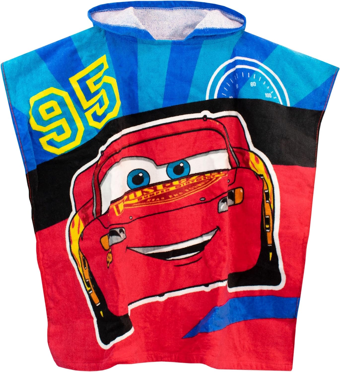Serviette Poncho à Capuche Cars - Flash Lightning McQueen 95
