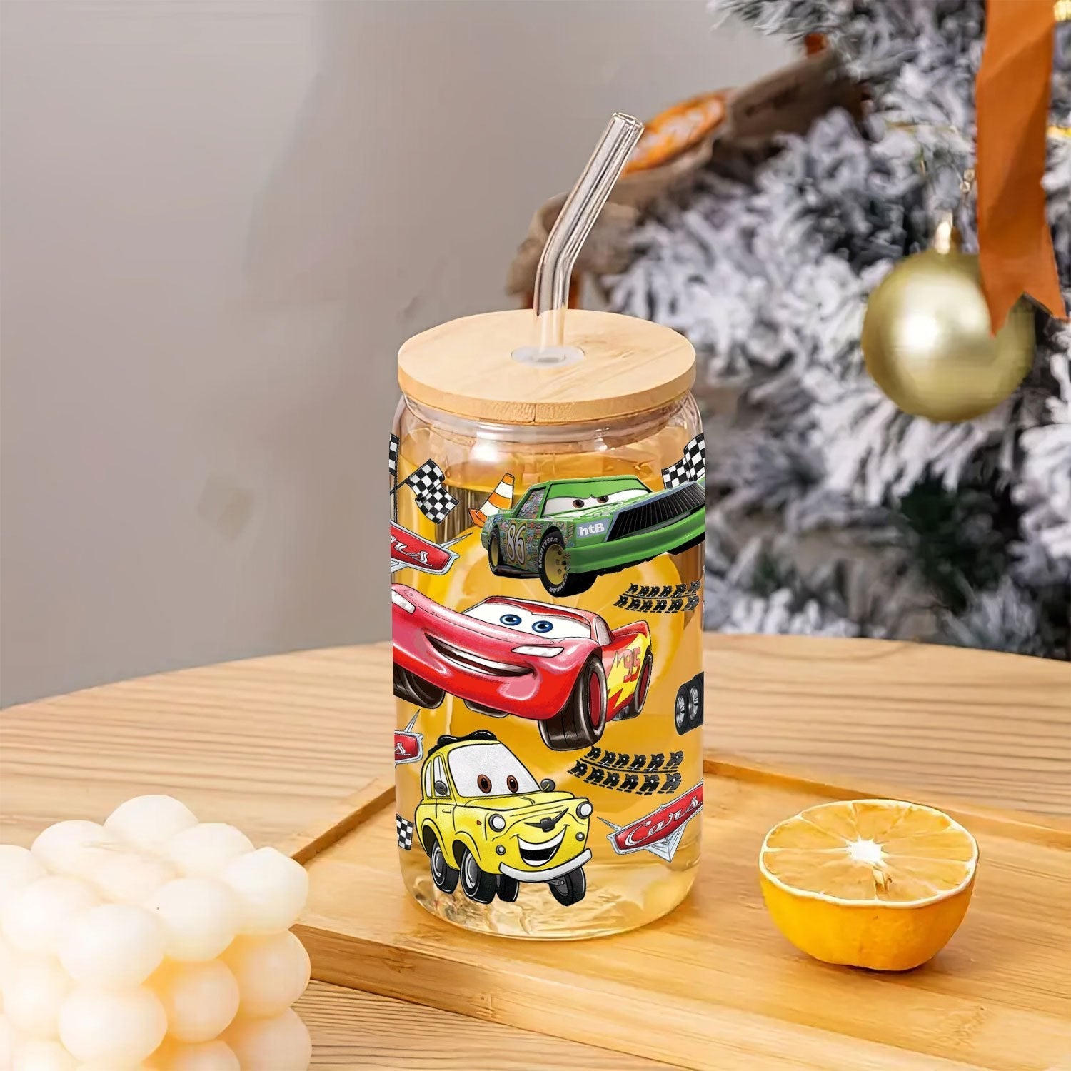 Sticker de Transfert pour Verre - Personnages Cars et McQueen