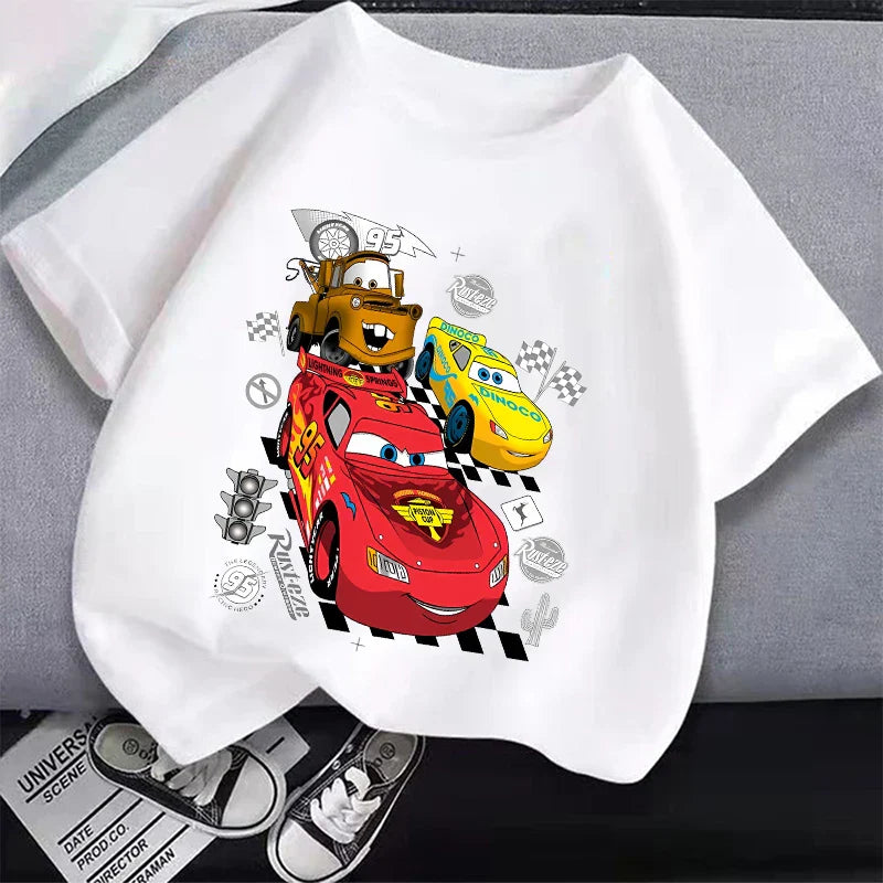 T-Shirt Cars Enfant - McQueen Martin et Cruz