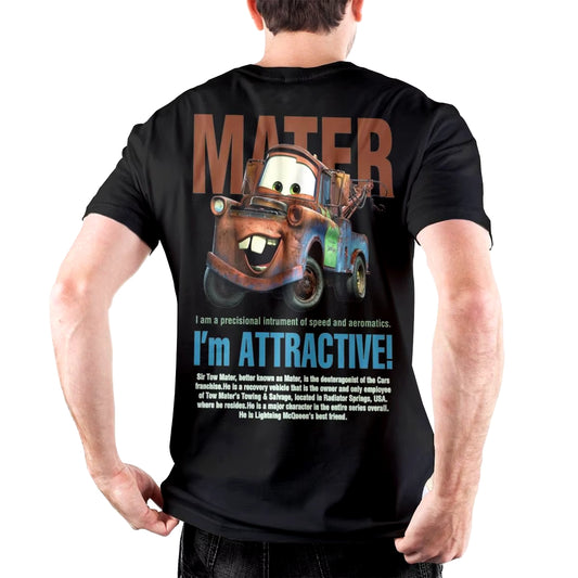 T-Shirt Cars Martin "Mater" le Dépanneur - "I'm Attractive" Noir